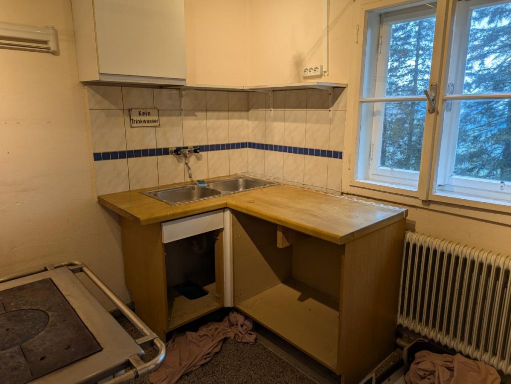 Abbau der alten Küche