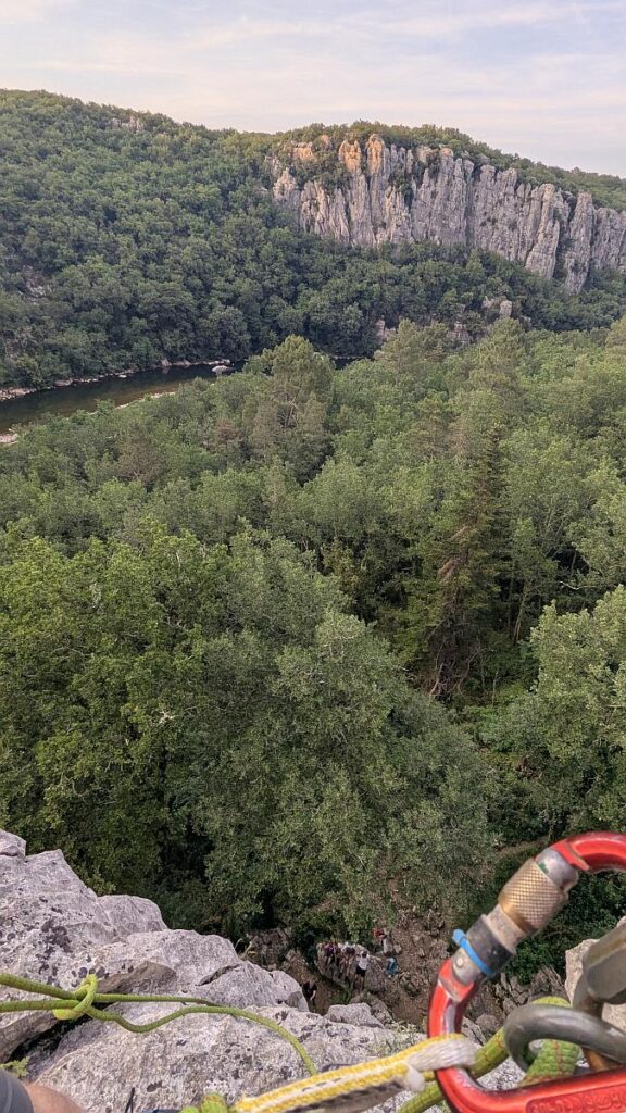 Ausblick vom Kletterfels